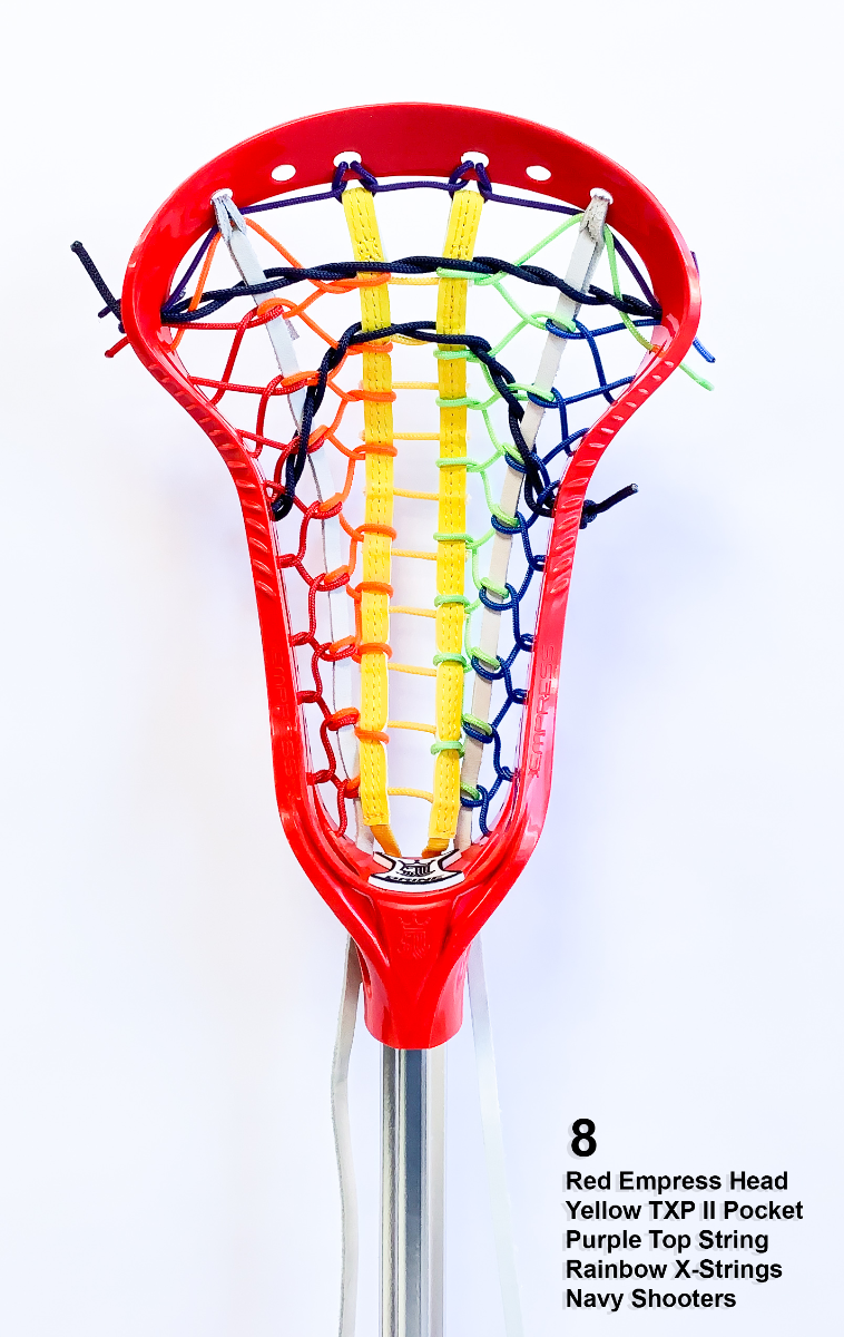 Brine A2 Women's Strung Lacrosse Head White Red for sale online 